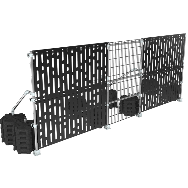 Safety guardrail system - screen wall